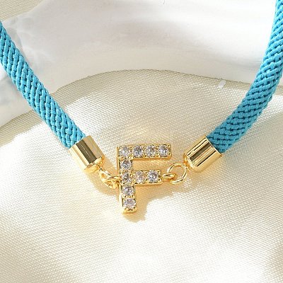 Adjustable Nylon Cord Bracelets BJEW-C096-01G-06-1