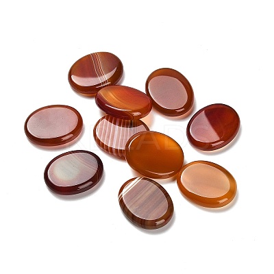 Natural Red Agate(Dyed & Heated) Cabochons G-C166-02E-1