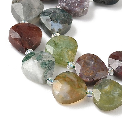 Natural Indian Agate Beads Strands G-D316-A09-1