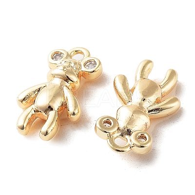 Rack Plating Brass Micro Pave Cubic Zirconia Pendants KK-K333-85G-1