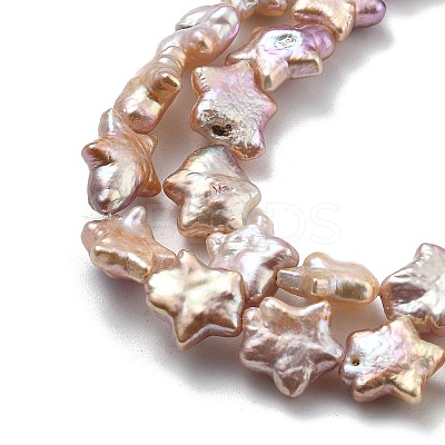 Natural Baroque Keshi Pearl Beads Strands PEAR-P064-04B-01B-1