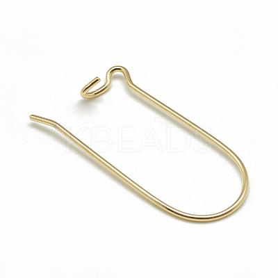 Brass Hoop Earrings KK-T032-012G-1