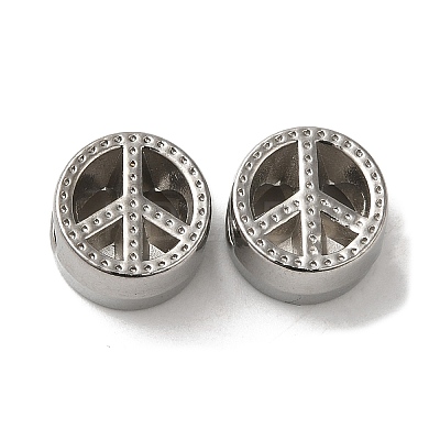 Non-Tarnish 304 Stainless Steel Hollow Beads STAS-I203-45P-1