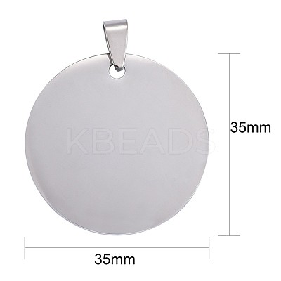 Tarnish Resistant 304 Stainless Steel Pendants STAS-I140-16S-1