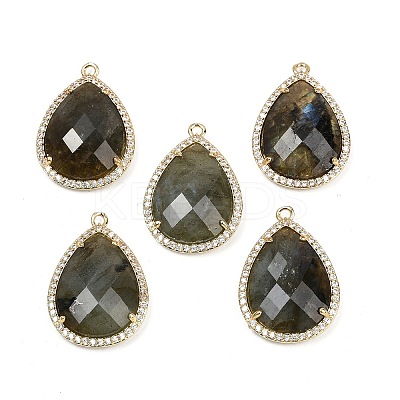 Natural Mixed Stone Faceted Pendants G-I382-05G-1