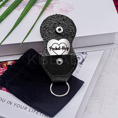 Heart Double-Sided Engraved Stainless Steel Commemorative Decision Maker Coin Set AJEW-GL0002-01I-1