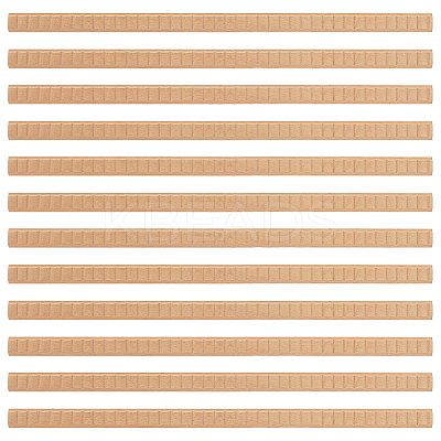 Rectangle Pattern Beech Wood Ceiling Molding AJEW-WH0481-43-1