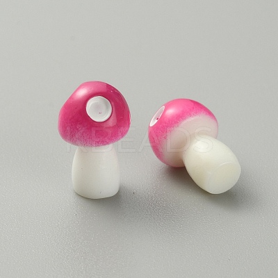 Mushroom Resin Display Ornaments DJEW-WH0015-83D-1