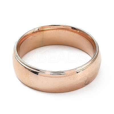 Ion Plating(IP) 304 Stainless Steel Flat Plain Band Rings STAS-I160-A-19mm-RG-1