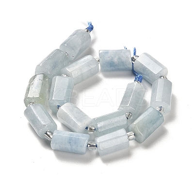 Natural Aquamarine Beads Strands G-N327-06-33-1