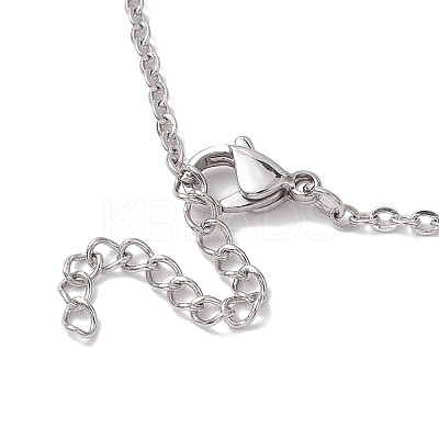 Crystal Stone Cage Pendant Necklaces NJEW-JN04758-03-1