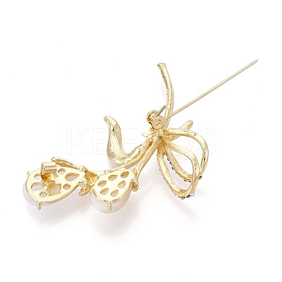 Flower Alloy Brooch JEWB-C037-33B-G-1