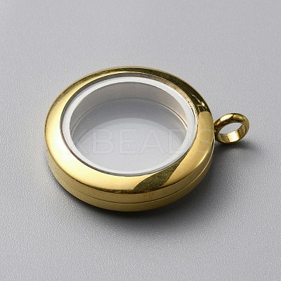 304 Stainless Steel Locket Pendants LS-FIND-WH0032-58B-G-1