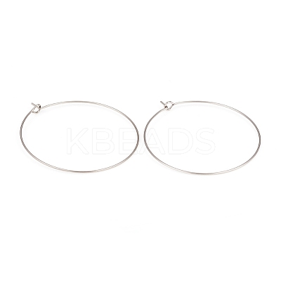 316L Surgical Stainless Steel Hoop Earring Findings STAS-G229-07P-07A-1