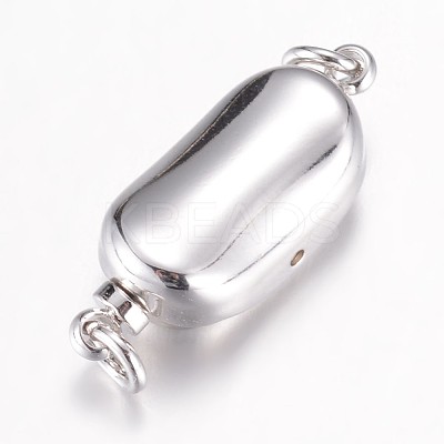 Tarnish Resistant 304 Stainless Steel Box Clasps STAS-P100-22P-1