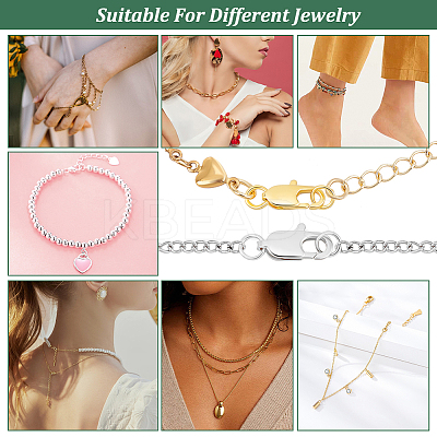 24Pcs 6 Styles Brass Lobster Claw Clasps FIND-PH0018-74-1