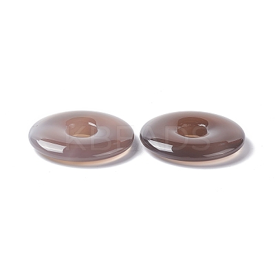 Natural Grey Agate Pendants G-I331-01A-1