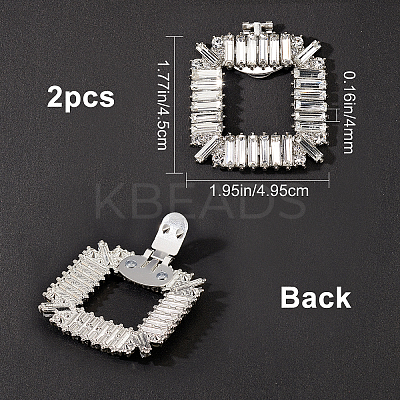 2Pcs Alloy Shoe Shoe Clips FIND-GF0002-81-1