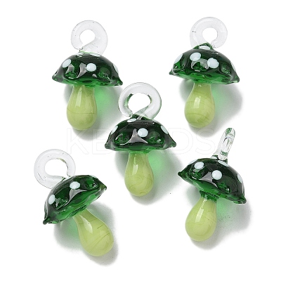 Handmade Lampwork Pendants LAMP-M021-01J-1