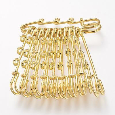 Iron Safety Brooch Findings IFIN-R226-G-1