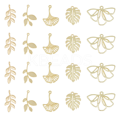 20Pcs 5 Style Alloy Pendants FIND-FH0007-30-1