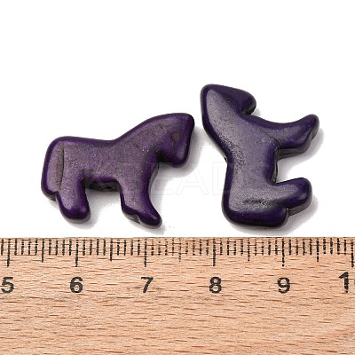 Synthetic Turquoise Dyed Horse Beads G-B015-10-1