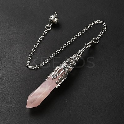 Mixed Gemstone/Glass Dowsing Pendulum Big Pendants G-H285-06P-1