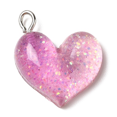 Gradient Color Transparent Resin Pendants RESI-A023-01B-1