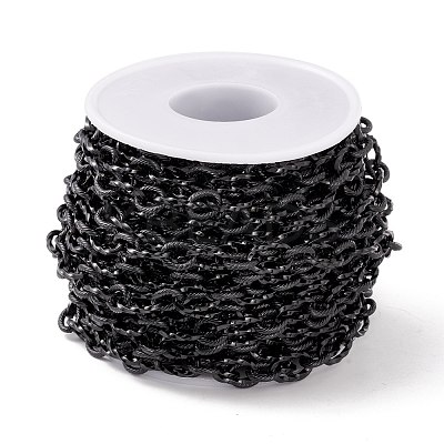 Ion Plating(IP) 304 Stainless Steel Twist Oval Link Chains CHS-E022-01B-1