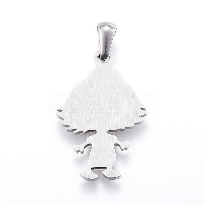 Tarnish Resistant 304 Stainless Steel Pendants STAS-G124-13P-1