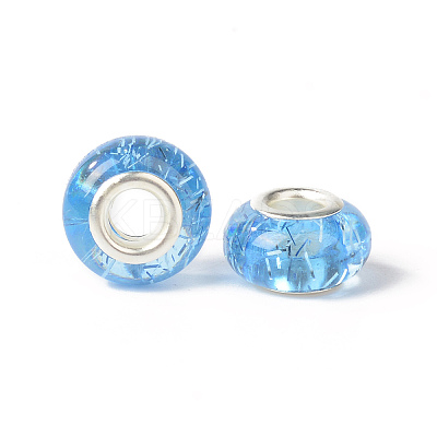 Rondelle Resin European Beads RPDL-A001-01-1