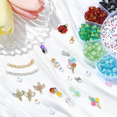 DIY Stretch Bracelet Jewelry Kits DIY-YW0011-90-1
