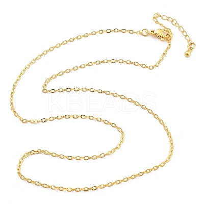 Brass Cable Chains Necklaces for Women NJEW-D302-47G-1