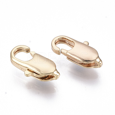 Brass Lobster Claw Clasps KK-N231-70B-G-NF-1