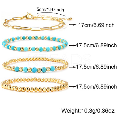 4Pcs Bohemian Style Bracelet Sets PO5191-3-1