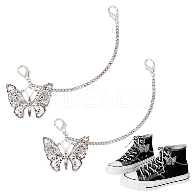 Zinc Alloy Shoe Curb Chains FIND-PH0007-38B-1