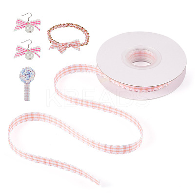 10 Yards Flat Polycotton(Polyester Cotton) Ribbon OCOR-TAC0030-01D-1