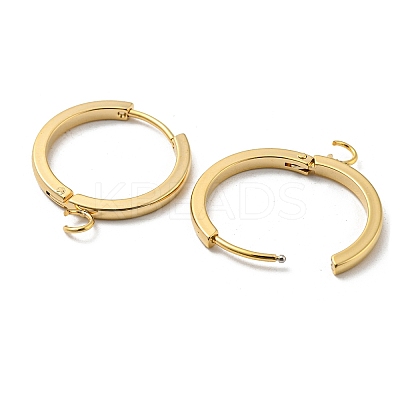 201 Stainless Steel Huggie Hoop Earrings Findings STAS-A167-01H-G-1