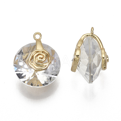 Valentine's Day Glass Pendants X-GLAA-N038-003A-1