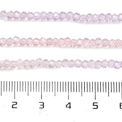 Transparent Painted Glass Beads Strands X1-DGLA-A034-T2mm-A05-1