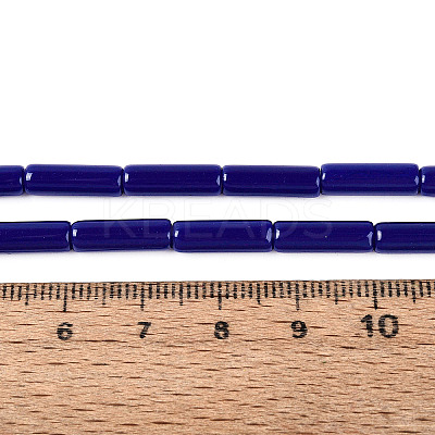 Opaque Solid Color Glass Beads Strands GLAA-N070-01A-C05-1