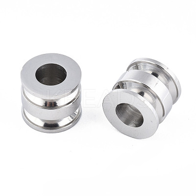 Non-Tarnish 316 Surgical Stainless Steel European Beads STAS-N097-067P-1
