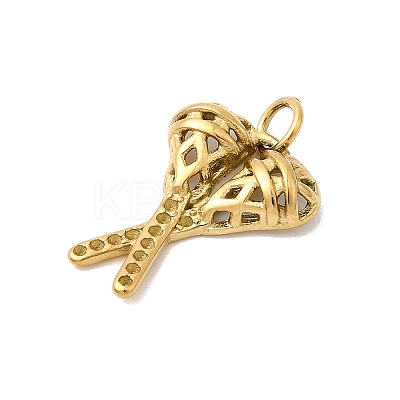 Sports 304 Stainless Steel Pendants STAS-Z179-36G-1