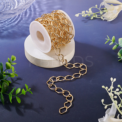 5M Oxidation Aluminum Twist Rhombus Link Chains CHA-TA0001-36-1