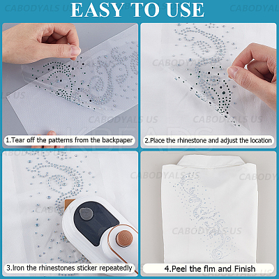 Glass Hotfix Rhinestone DIY-CY0001-01H-1