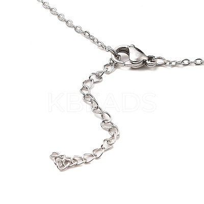 Non-Tarnish Stainless Steel Pendants Necklaces LS-NJEW-K267-01F-P-1