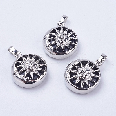 Synthetic Blue Goldstone Pendants G-K234-C09-1