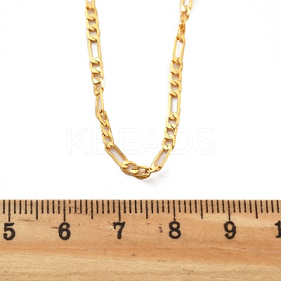 Brass Figaro Chains Necklaces for Women NJEW-D302-29G-1