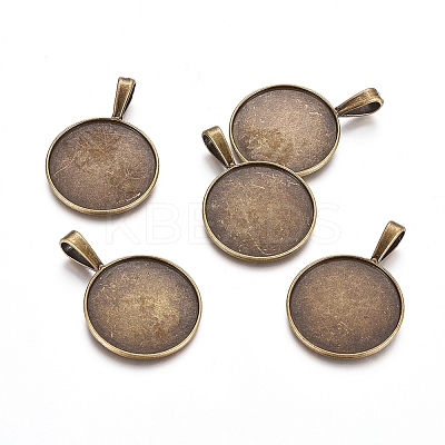 Tibetan Style Pendant Cabochon Settings LS-TIBEP-20474-AB-LF-1