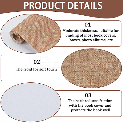 DIY Imitation Linen Fabric SENE-WH0003-37A-04-1
